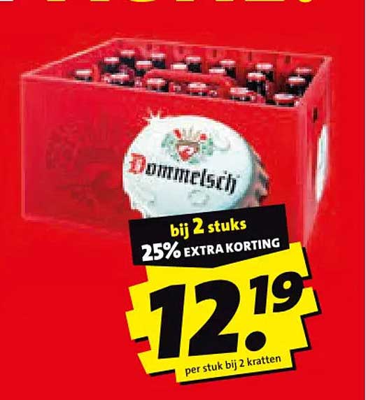 Dommelsch bij 2 stuks 25% EXTRA KORTING