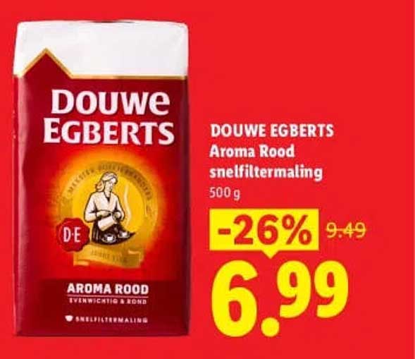 DOUWE EGBERTS Aroma Rood snelfiltermaling 500 g -26%