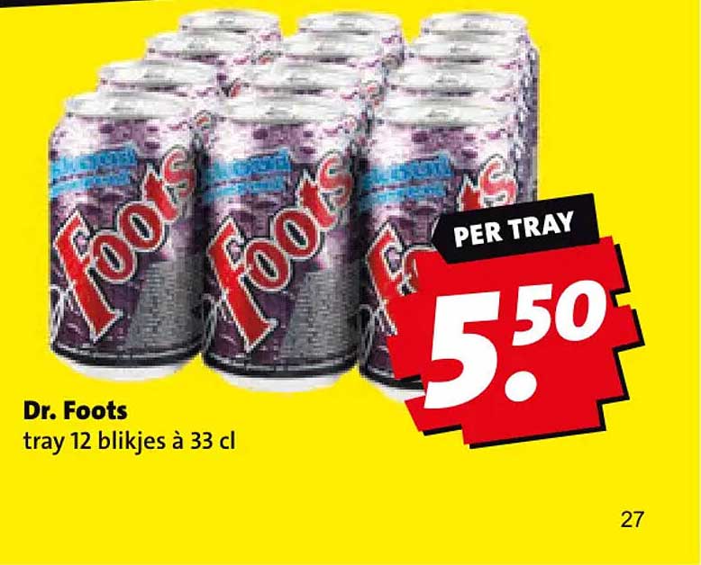 Dr. Foots tray 12 blikjes à 33 cl