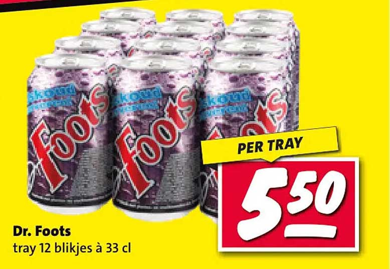 Dr. Foots tray 12 blikjes à 33 cl