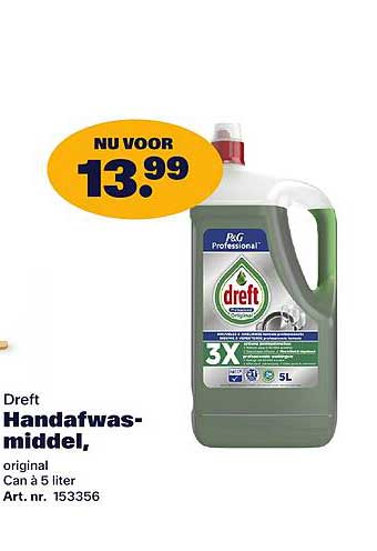 Dreft Handafwasmiddel, origineel Can à 5 liter Art. nr. 153356