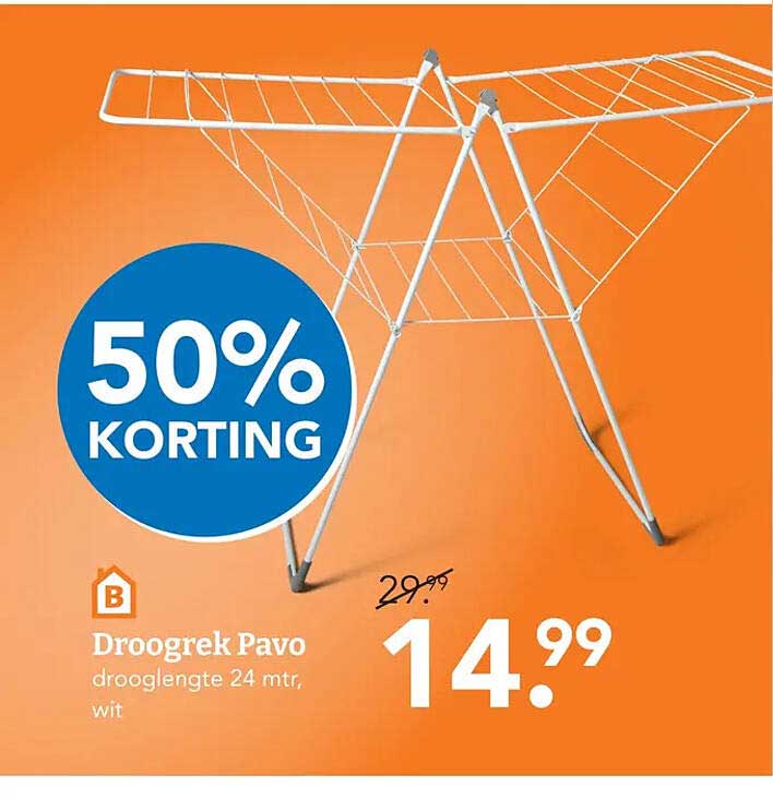 Droogrek Pavo 50% KORTING