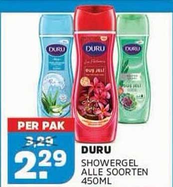 DURU SHOWERGEL ALLE SOORTEN 450ML