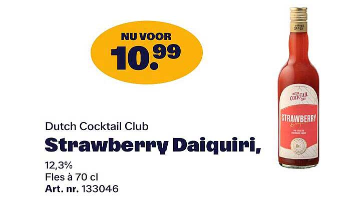 Dutch Cocktail Club Strawberry Daiquiri,