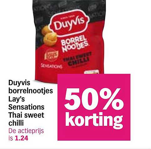 Duyvis borrelnootjes Lay’s Sensations Thai sweet chilli