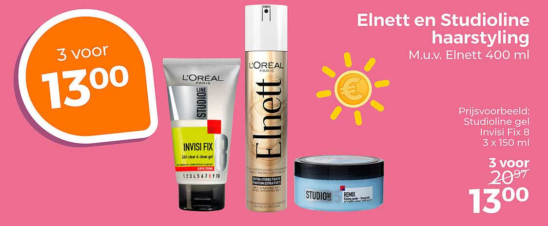 Elnett en Studioline hairstyling