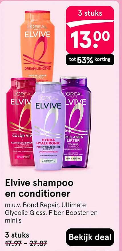 Elvive shampoo en conditioner