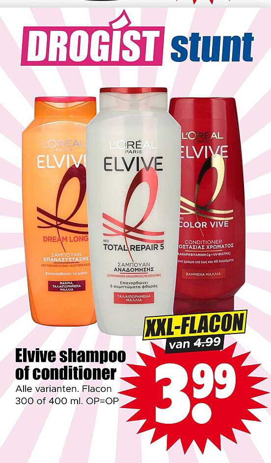 Elvive shampoo of conditioner XXL-FLACON