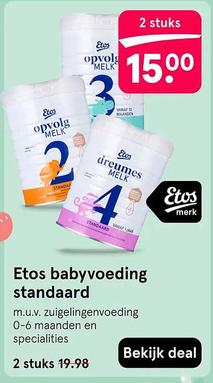 Etos babyvoeding standaard