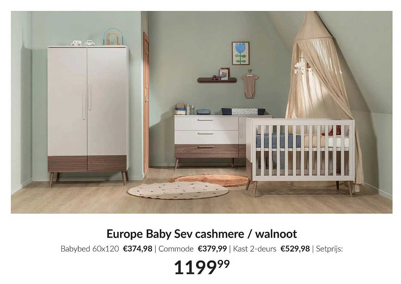 Europe Baby Sev cashmere / walnoot