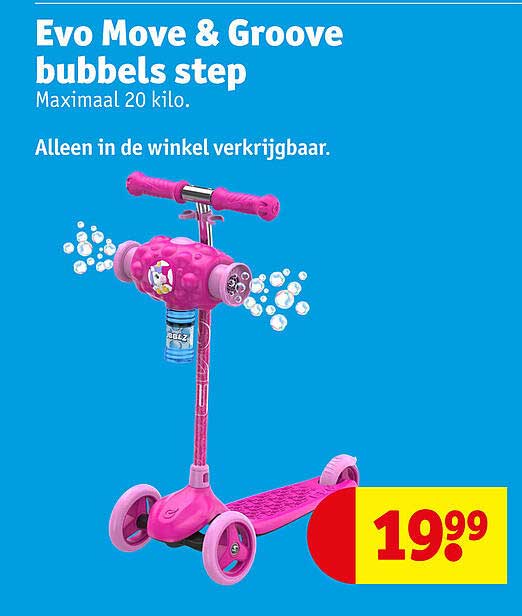 Evo Move & Groove bubbels step