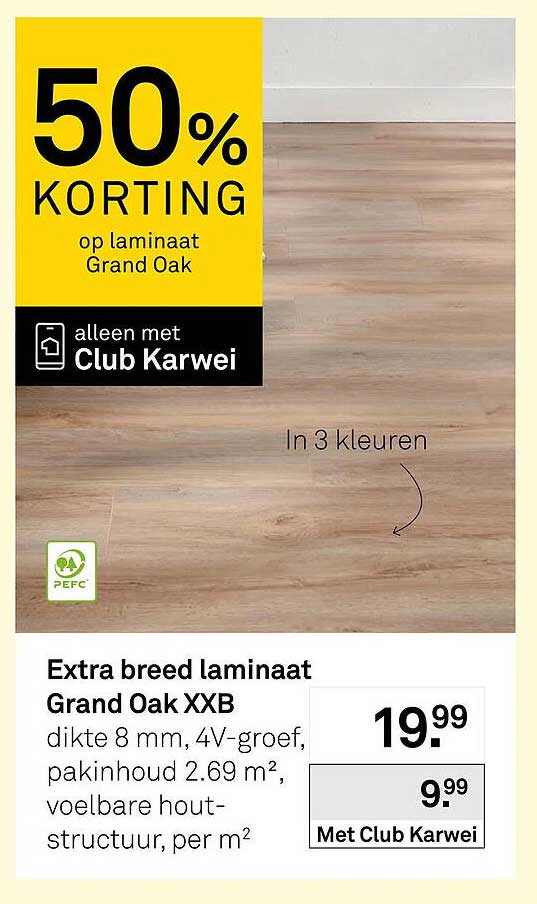 Extra breed laminaat Grand Oak XXB