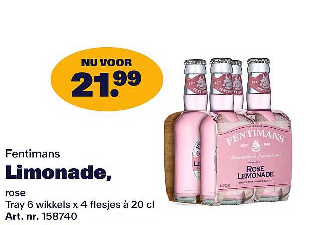 Fentimans Limonade, rose