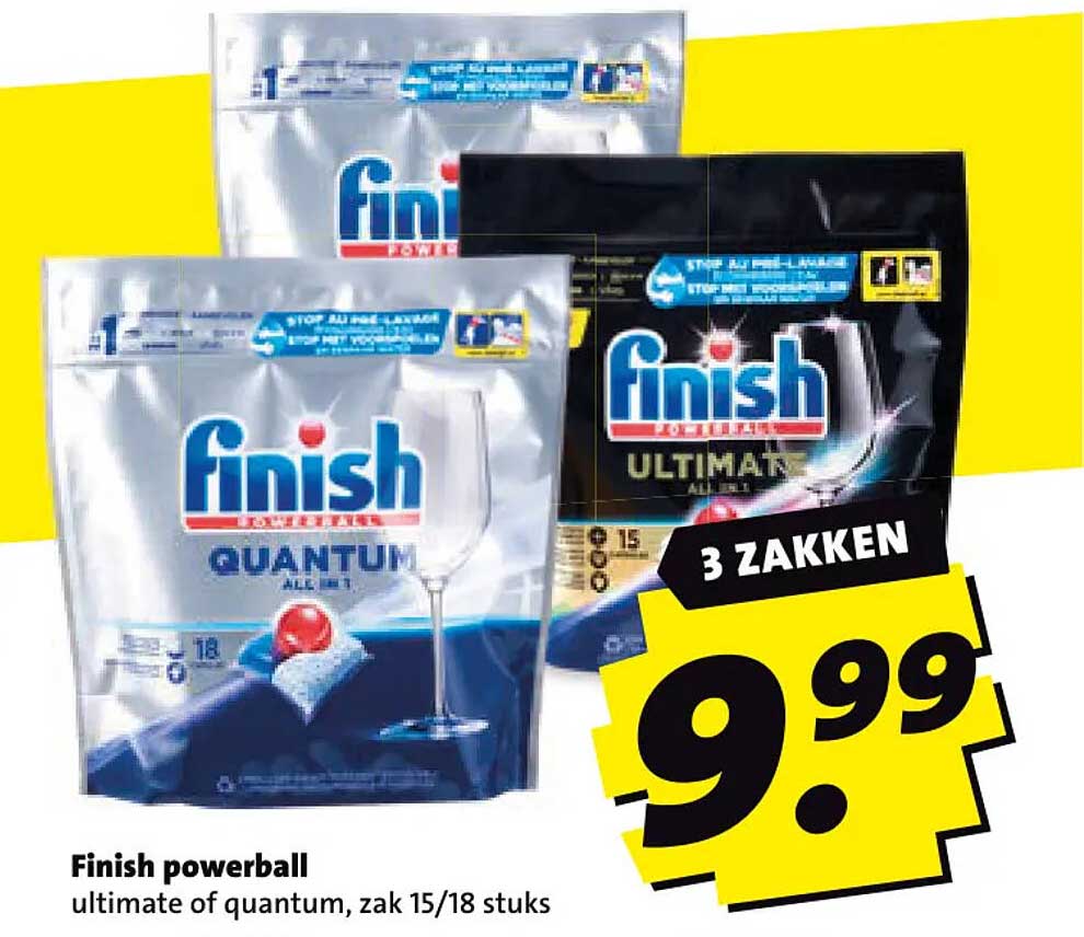 Finish powerball ultimate of quantum, zak 15/18 stuks 3 ZAKKEN