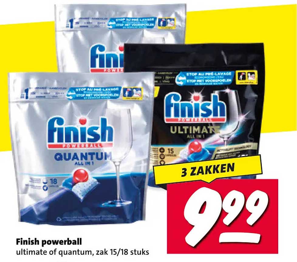 Finish powerball ultimate of quantum, zak 15/18 stuks 3 ZAKKEN