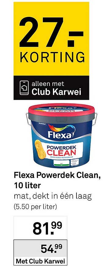 Flexa Powerdek Clean, 10 liter
