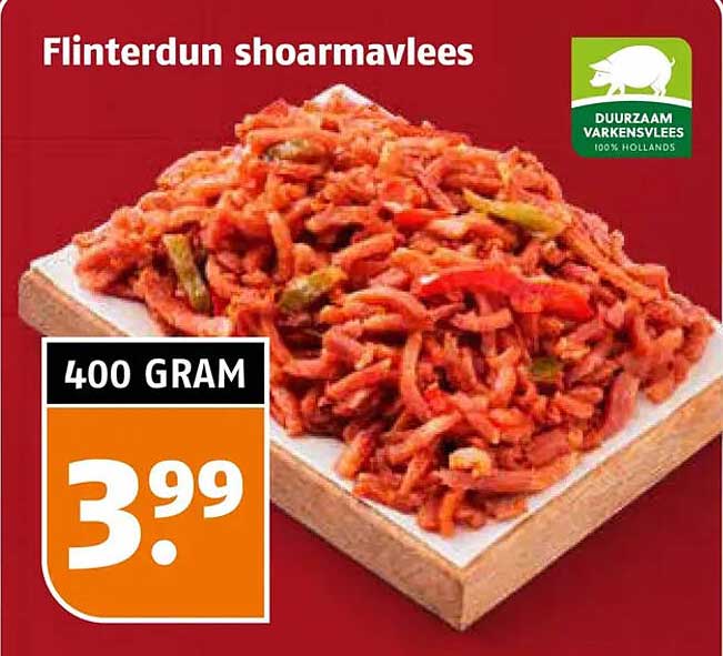 Flinterdun shoarmavlees