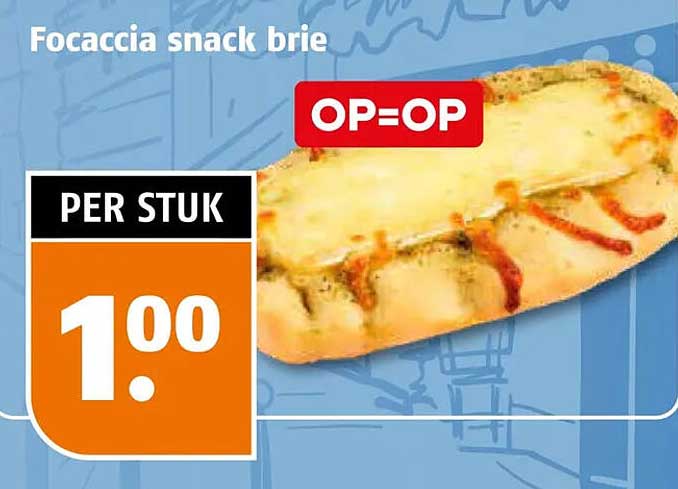 Focaccia snack brie OP=OP