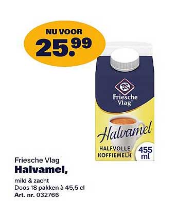 Friesche Vlag Halvamel, mild & zacht