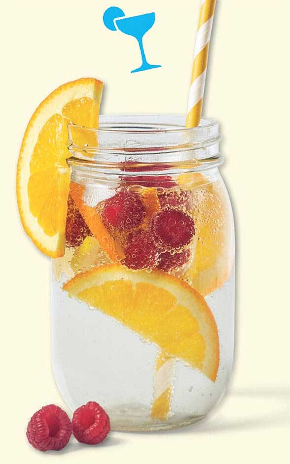 Frisdrank met fruitsmaak