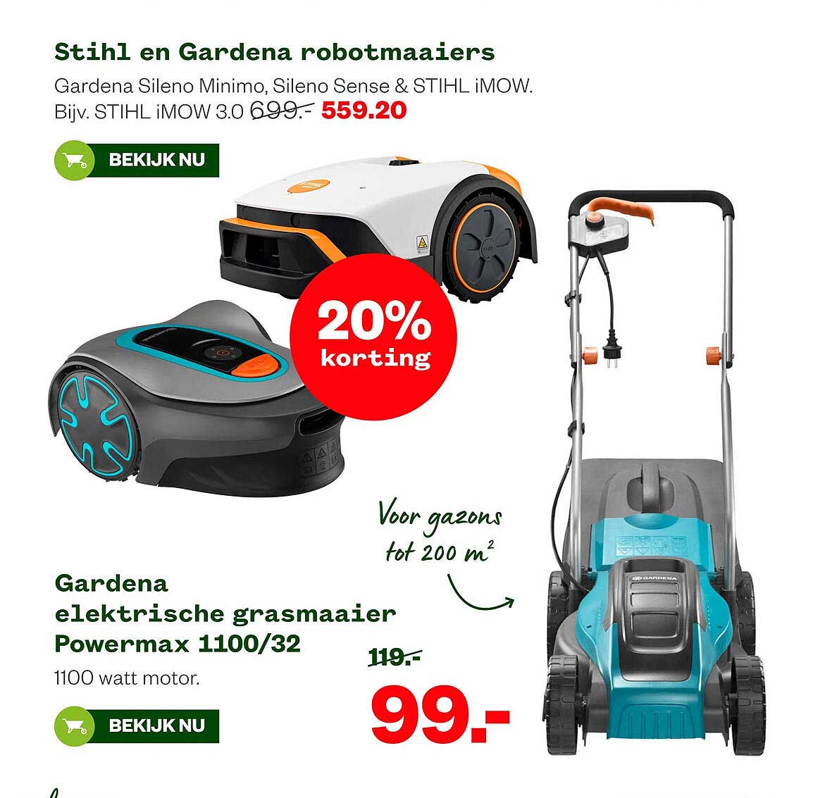 Gardena elektrische grasmaaier Powermax 1100/32