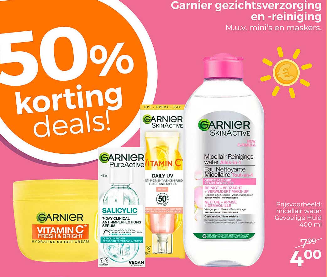 Garnier gezichtsverzorging en -reiniging