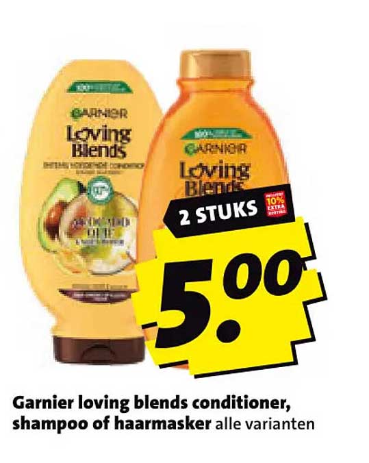 Garnier loving blends conditioner, shampoo of haarmasker alle varianten 2 STUKS