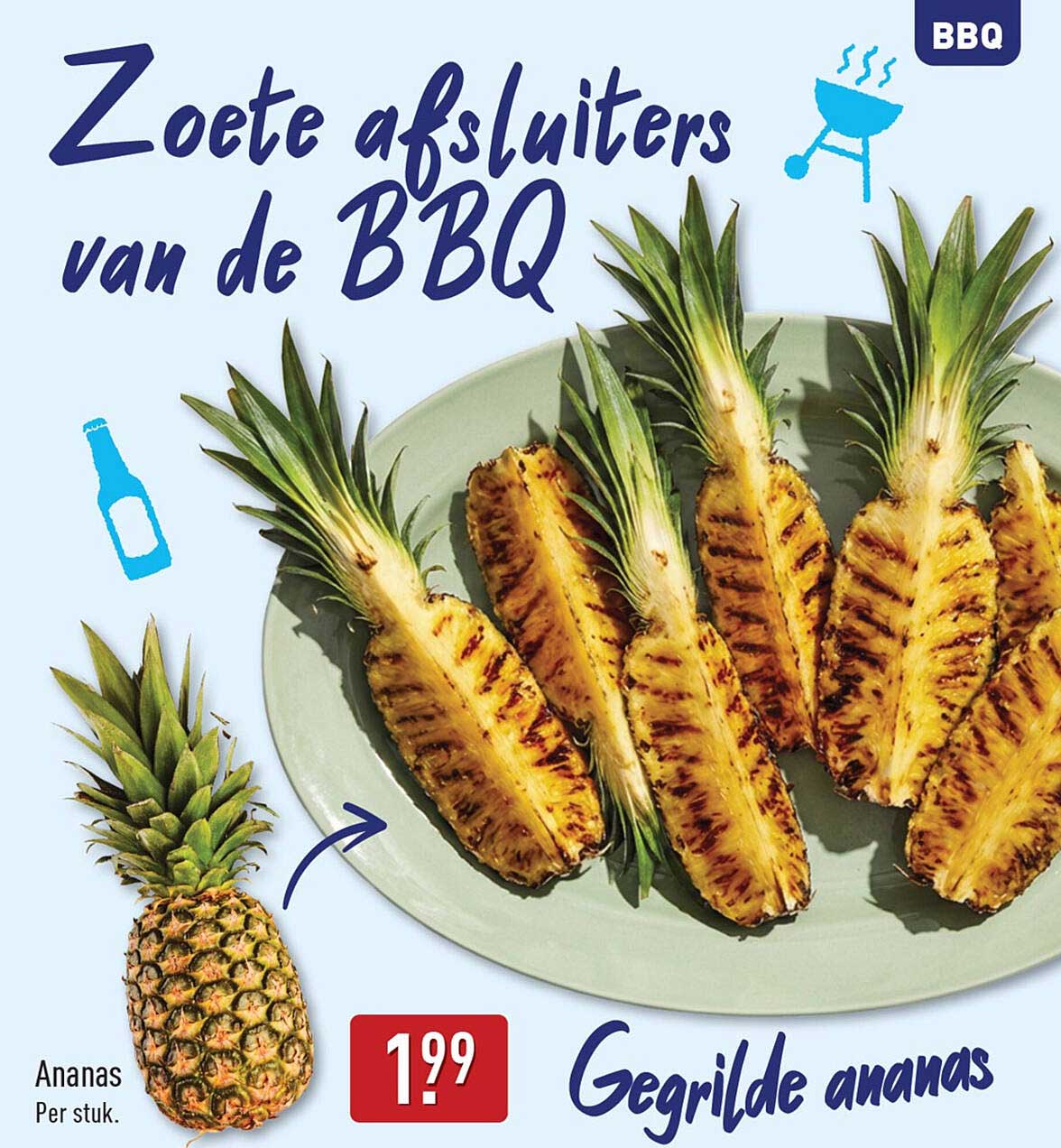 Gegrilde ananas