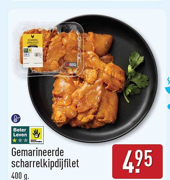 Gemarineerde scharrelkipdijfilet