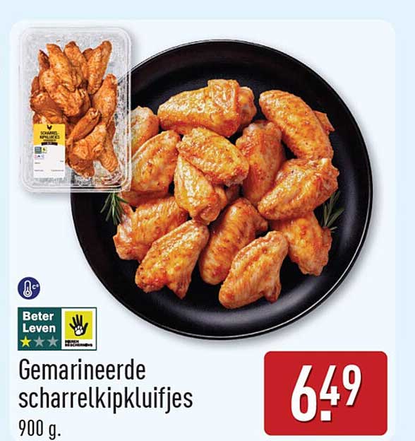 Gemarineerde scharrelkipkluifjes 900 g
