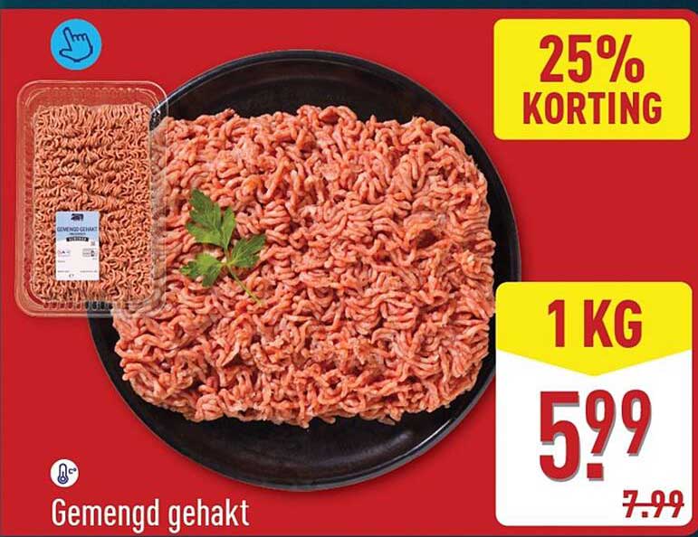 Gemengd gehakt 25% KORTING