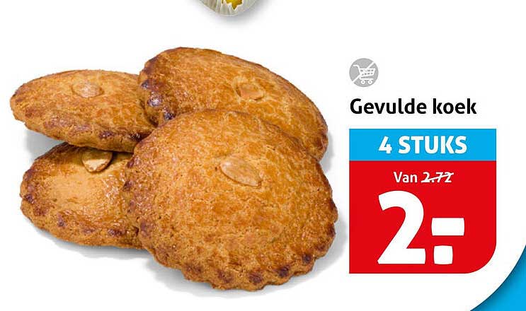 Gevulde koek 4 STUKS