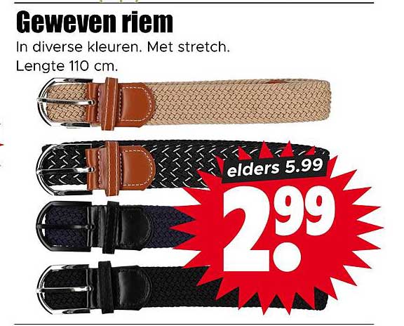 Geweven riem