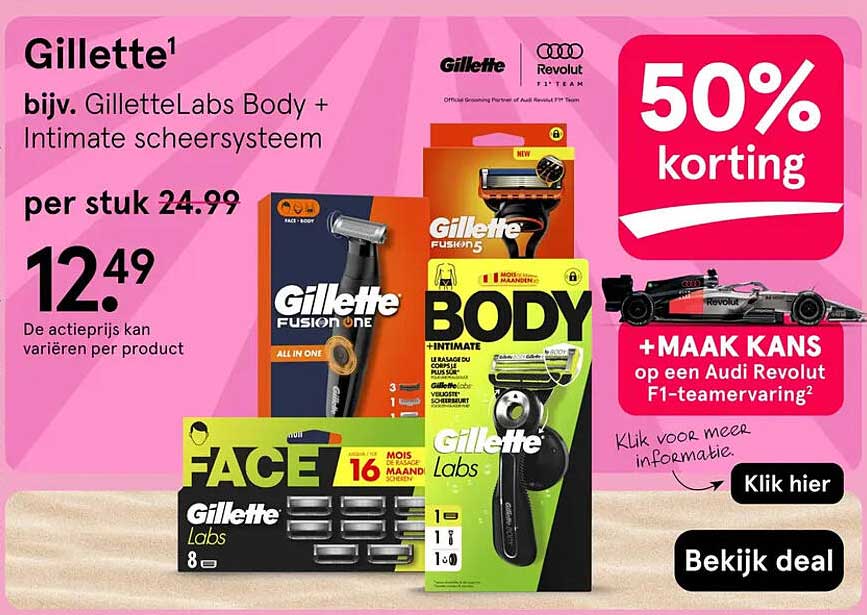 Gillette bijv. GilletteLabs Body + Intimate scheersysteem