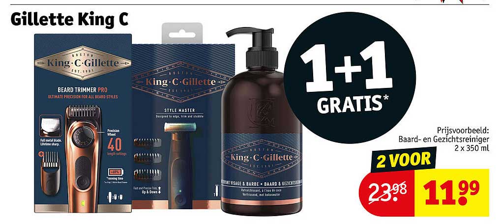 Gillette King C 1+1 gratis