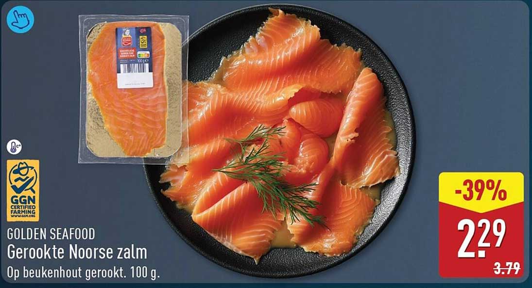 Golden Seafood Gerookte Noorse zalm
