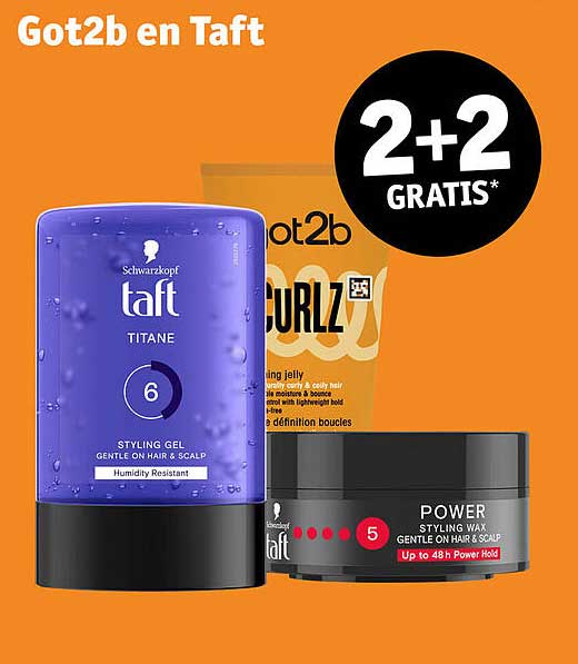 Got2b en Taft 2+2 GRATIS*