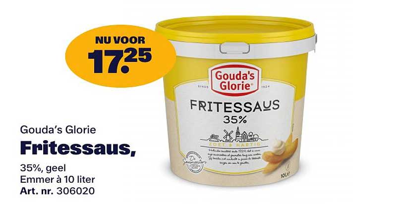 Gouda's Glorie Fritessaus, 35%, geel Emmer à 10 liter