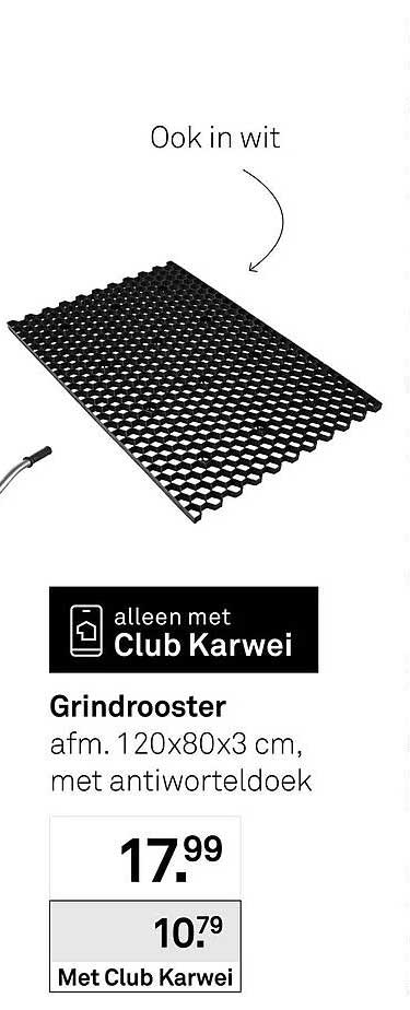Grindrooster afm. 120x80x3 cm, met antiworteldoek