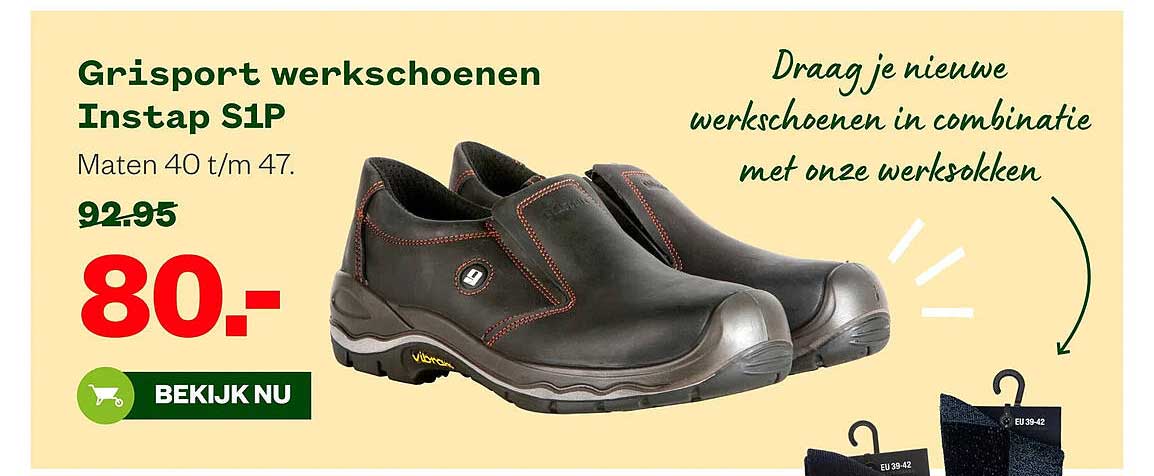 Grisport werkschoenen Instap S1P