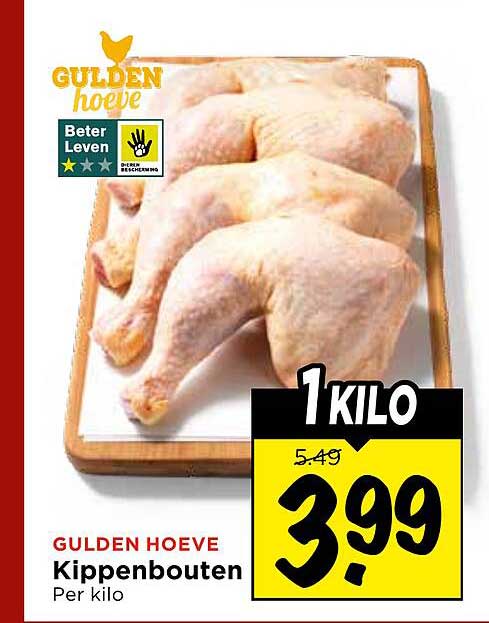 GULDEN HOEVE Kippenbouten Per kilo