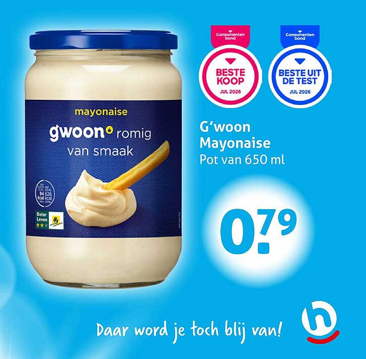 G'woon Mayonaise Pot van 650 ml