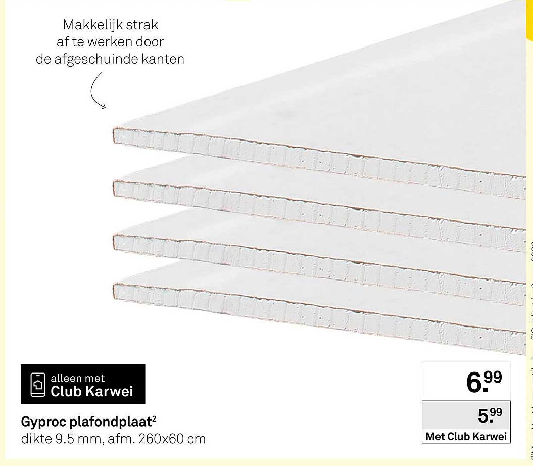 Gyproc plafondplaat²