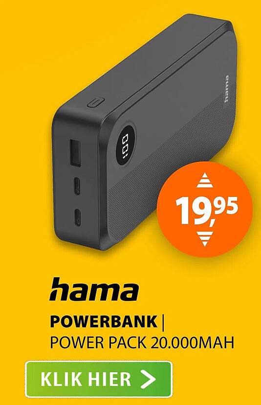 hama POWERBANK | POWER PACK 20.000MAH