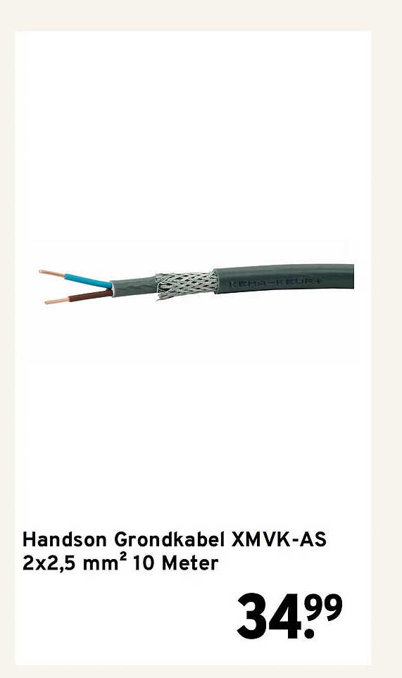 Handson Grondkabel XMVK-AS 2x2,5 mm² 10 Meter