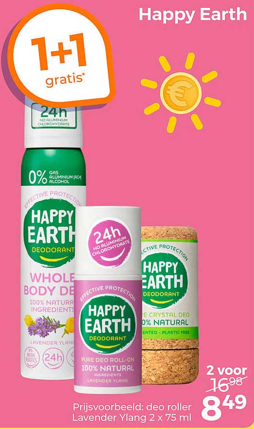Happy Earth 1+1 gratis