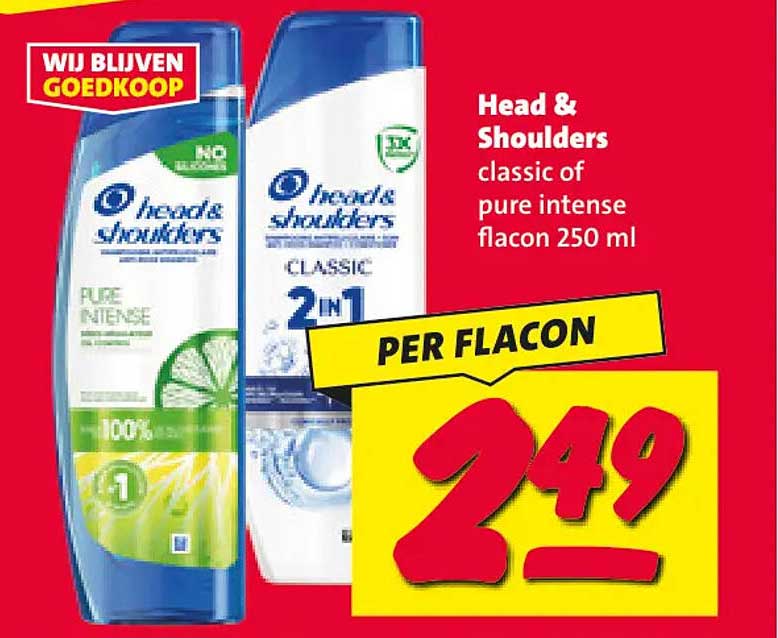 Head & Shoulders classic of pure intense flacon 250 ml