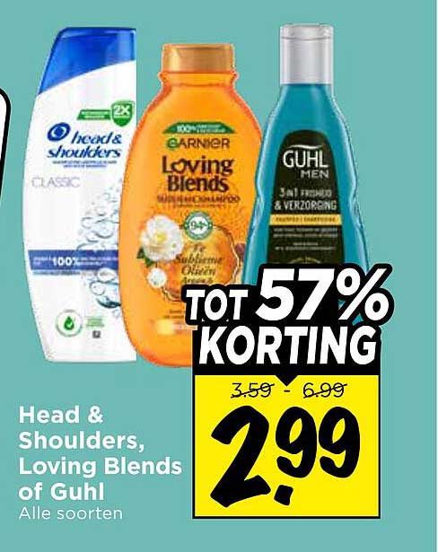 Head & Shoulders, Loving Blends of Guhl Alle soorten TOT 57% KORTING