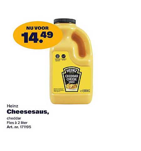 Heinz Cheesesaus, cheddar