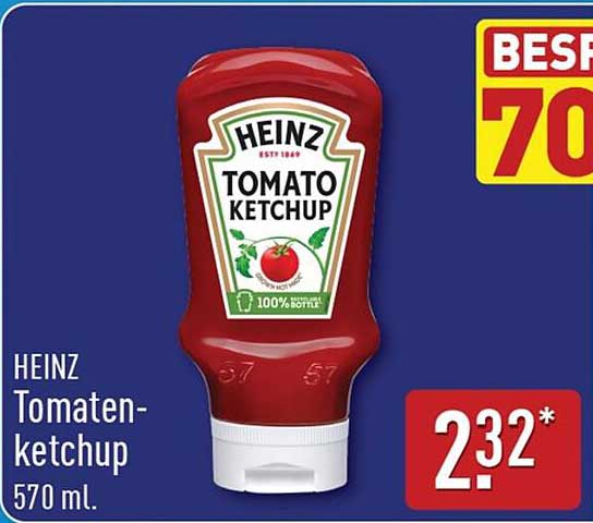 HEINZ Tomaten-ketchup 570 ml.